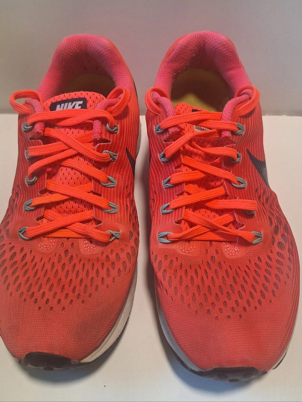 Nike Air Zoom Pegasus 34 Women's Size 9 Hot Punch Coral 880560-602 Read Descrip